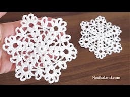 CROCHET EASY Crochet Snowflake Pattern