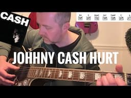 Johnny Cash Hurt Acoustic Guitar Lesson (Chord Song Sheet)