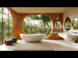 Happy Jazz at A Serene Bathroom Space 🌿 Relaxing Forest Retreat with Natural Sound for Stress Relief