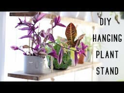 DIY HANGING PLANT STAND (USING ROPE)