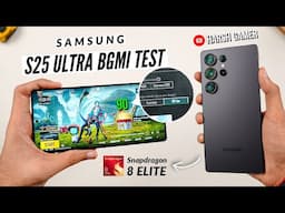 Samsung S25 Ultra BGMI Test, Heating & Battery Test | Shocking Results 😱