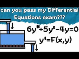 can you pass a real college Differential Equations test??