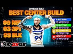 BEST CENTER BUILD IN NBA 2K25! Best ALL-AROUND BIG MAN BUILD! Best Build NBA 2K25!