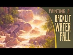 How to Paint a Backlit Waterfall