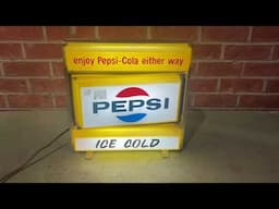 Lot 1037 - Diet Pepsi Sign