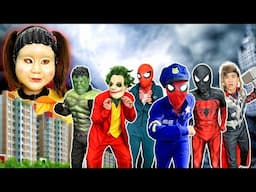 SUPERHERO's Story|| Team Colorful Spider-Man VS Colorful SQUID GAME Team– Epic Showdown! (Action)#3