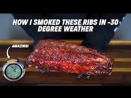 Ribs in -30º Weather? ChefsTemp Makes it EASY! | Ash Kickin' BBQ