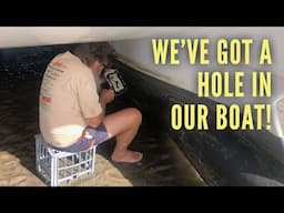 Ep 368 | Finding a HOLE in the HULL, Transducer Ripped Off the Boat!