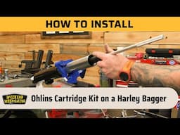 How to Install Ohlins Cartridge Kit on a Harley Davidson Bagger | Weekend Wrenching