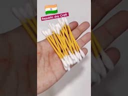 Republic day craft ❤️🇮🇳 republic day wrist band making #shorts