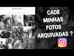 COMO OCULTAR/MOSTRAR FOTOS DO FEED NO INTAGRAM