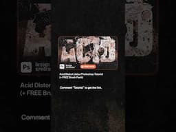 Acid distortion effect tutorial / adobe photoshop tutorial / design syndrome