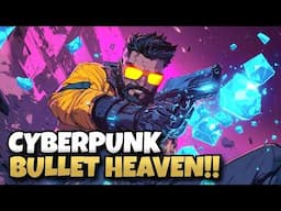 Upcoming Cyberpunk Bullet Heaven Roguelite with Guns! | Sodaman