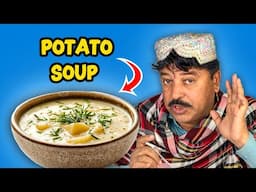 People VS. Food | POTATO SOUP For the first time!