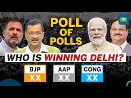 Delhi Exit Polls 2025 LIVE |  PM Modi Vs Arvind Kejriwal Vs Rahul Gandhi|Delhi Opinion Poll 2025