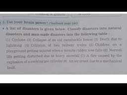 std 4 Evs1 23. Natural Disasters||. question and answers