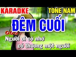 ĐÊM CUỐI Karaoke Nhạc Sống Tone Nam - Mai Phạm Karaoke