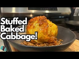 HOW TO MAKE THATGIRLCANCOOK'S VIRAL STUFFED BAKED CABBAGE | COOKING VLOG EP. 2