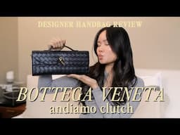 DESIGNER HANDBAG REVIEW - Bottega Veneta Andiamo Clutch (My dream evening clutch!) | Victoria Hui