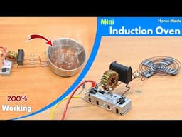 How to Make Mini Induction Oven | 12V Induction Cooker | Home Made Induction Heater