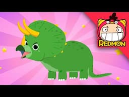 Triceratops Song 2 | Dinosaur songs | Nursery Rhymes | REDMON