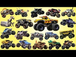 Monster Zoombie, Monster School Bus, Megalodon, Mohawk Warrior | Monster Jam Collections