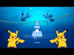 Tiles Hop - Pikachu Pokémon Song 🎵⚡ (Widescreen) 📺