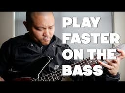 How To Play Faster On Bass - Fretting Hand Tip That Will Help Improve Your Speed On The Bass Guitar