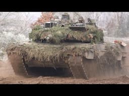 Leopard 2, SPz Marder und TPz Fuchs auf dem Panzertrail- TrÜbPl Bergen