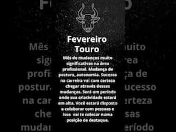 Previsão de fevereiro para Touro #touro #signos #fevereiro #previsão