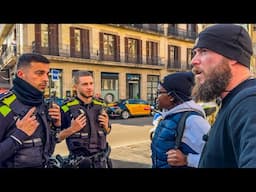 Barcelona preaching! We got shut down by the chillest cops in all of Spain