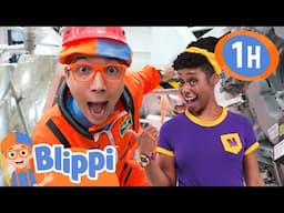 Blippi and Meekah Race to the Moon! | BEST OF BLIPPI! | Learn Colors and Science with Blippi!