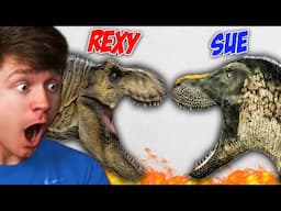 Reacting to REXY vs SUE the T-REX BATTLE!