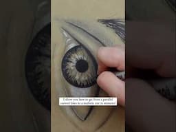 How to draw a REALISTIC EYE! 👁️ #draw #drawingtutorial #eyes