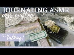 No Talking ASMR: Self-Care through Journaling | Cozy Crafting for Slowing Down