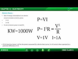 Electric Current-Electric Power