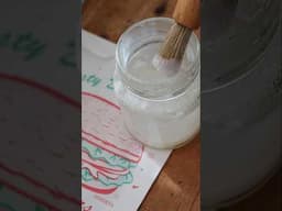 Easy Japanese wheat starch glue recipe for book restoration & delicate material #shorts