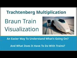 BEST EASY Trachtenberg Multiplication using Braun "Train" Visualization!