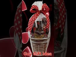 Valentine Gift for Guys Idea #valetinesdaygift #giftbaskets #giftsforhim #giftdiy