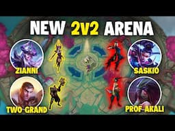 WE PLAYED OUR MAINS IN THE NEW 2V2 ARENA. WHO PLAYED IT BETTER ?! ZIANNI+ TWOGRAND OR SASKIO + PROF