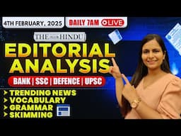 Editorial Analysis | 4th February, 2025 | Vocab, Grammar, Reading, Skimming | Nimisha Bansal