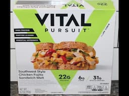 Vital Pursuit by Nestle: Southwest Style Chicken Fajita Sandwich Melt Review