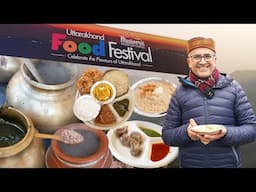 UK Uttarakhand Food Festival in Mussoorie 2024 I चाँदी की थाली और चाँदी की चम्मच में पहाड़ी भोजन