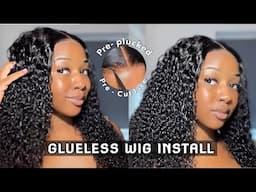 JUICY "WET LOOK" 💦 PRE CUT READY & GO CURLY WIG EASY INSTALL | BEGINNER FRIENDLY ft West Kiss Hair