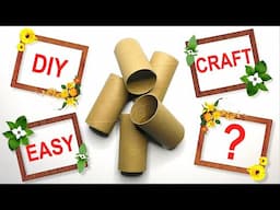 I Always Collect Toilet Paper Rolls 🤩 Look How to Reuse Them ♻️9 Easy DIY Crafts for Home Decoration