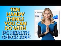 🟢 Ten Things You Can Do With The PC Health Check App 🟢