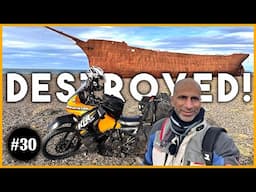 The Destroyed UK Navy Ship in Argentina [S4.Ep30]Patagonia to Alaska on an Old KLR650