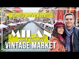 NAVIGLIO GRANDE VINTAGE MARKET in MILAN - Famous flea market in ITALY