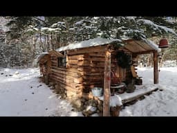 Snow Covered Mountain Cabin. -20c Crunchy Snow!