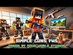 Craftable Guns Mod Minecraft Pe - Simple Guns FWS Addon | Mod MCPE for Survival